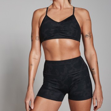 Women's Printing Abstract Sports Bra With Booty...