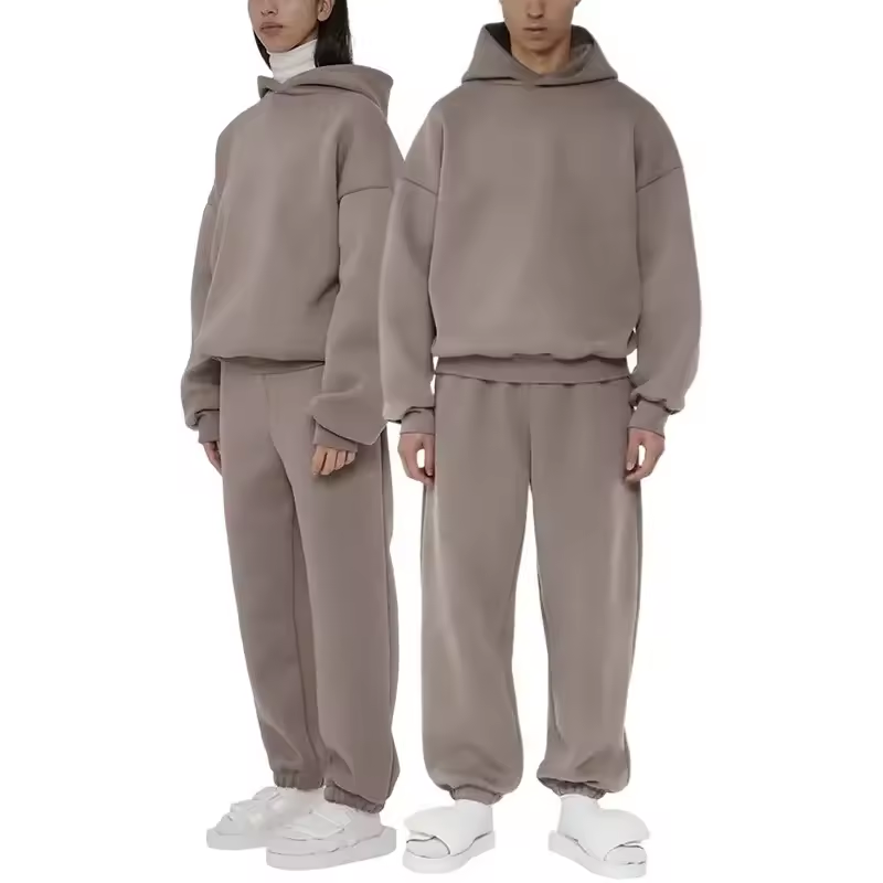 High Quality Custom Unisex Oversized Cotton Tracksuit (1)a5o