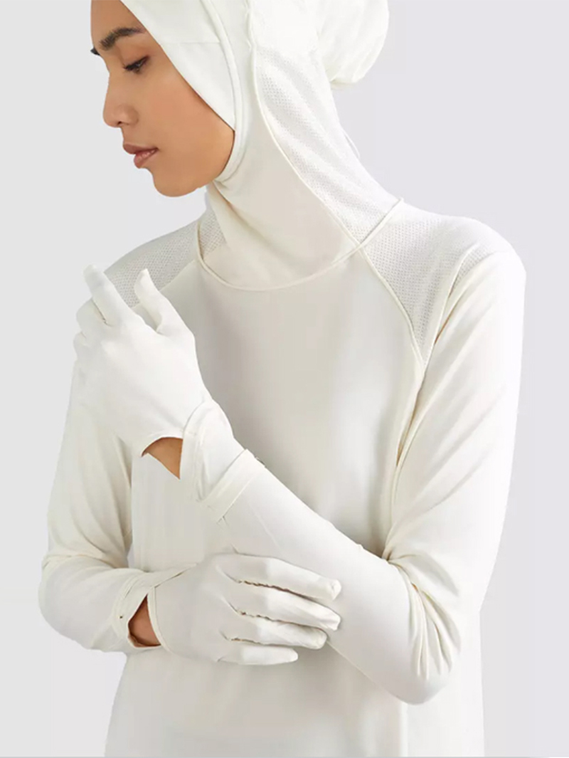Modesty Long Sleeve HIJAB Bodysuit With Glove Active wear for women